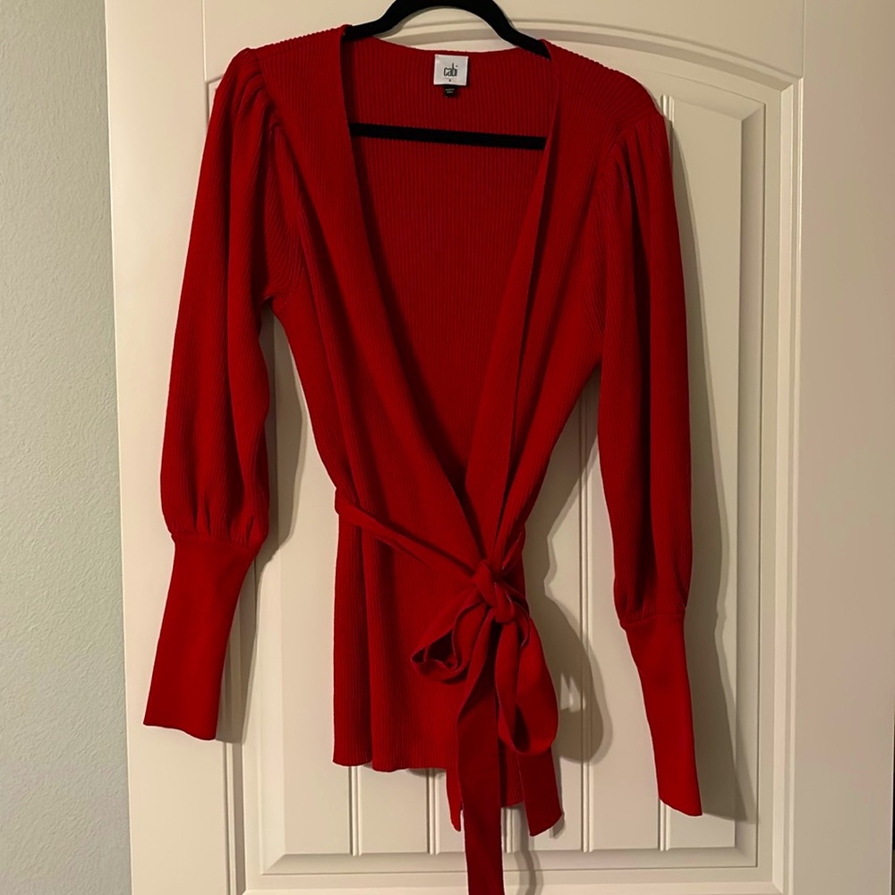 Cabi Small Red Cardigan